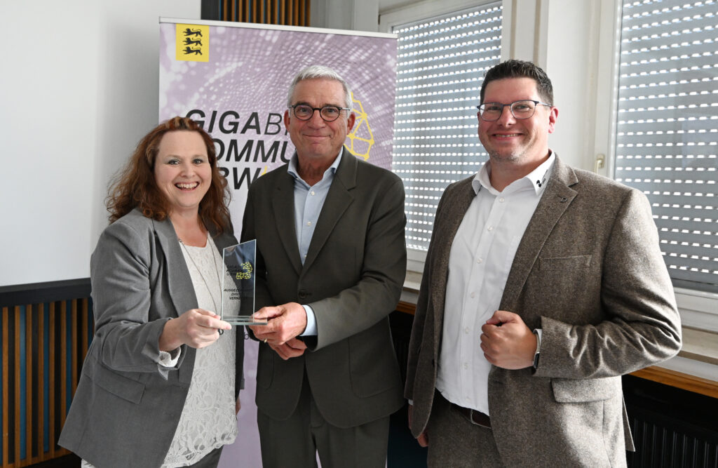 Preisübergabe mit Digitalminister Thomas Strobl
