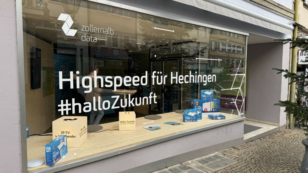 Pop-up-Store der zollernalb-data in Hechingen